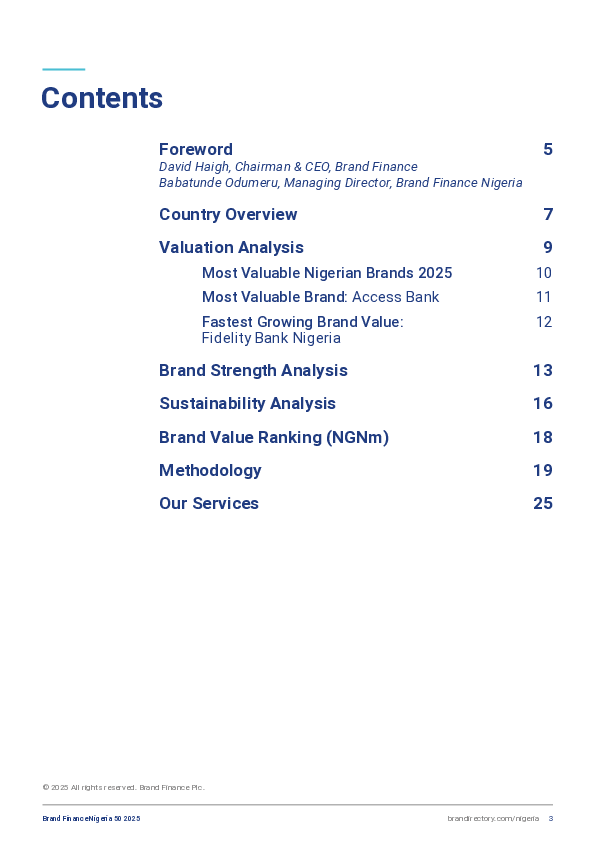 英文尼日利亚最具价值和最强大品牌25强的2025年度报告(英)2025